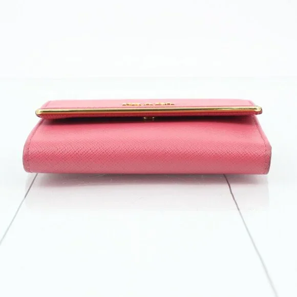 Prada Saffiano Metal Tri-fold Wallet - Picture 4 of 10